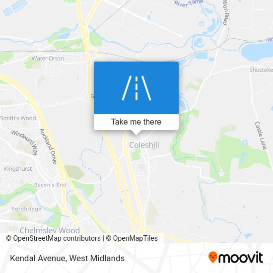Kendal Avenue map