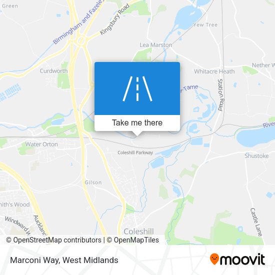 Marconi Way map