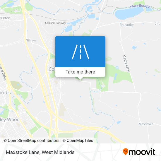 Maxstoke Lane map