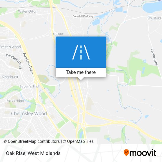 Oak Rise map