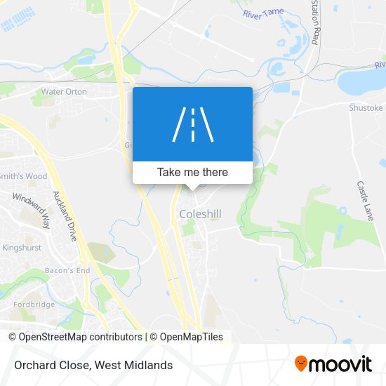 Orchard Close map