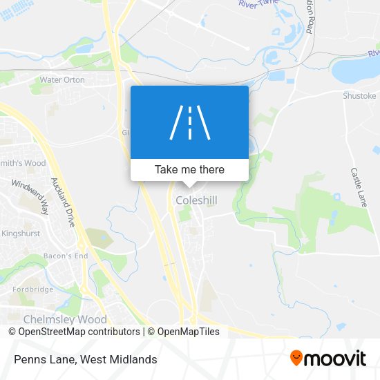 Penns Lane map
