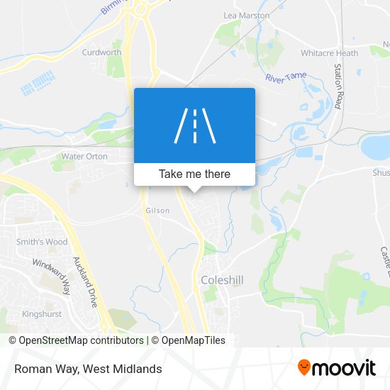 Roman Way map