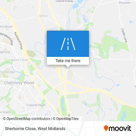 Sherborne Close map