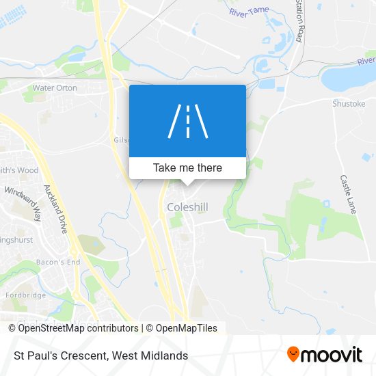 St Paul's Crescent map
