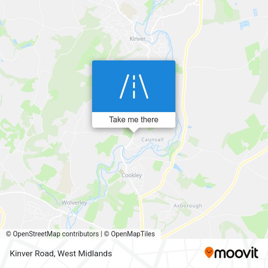 Kinver Road map