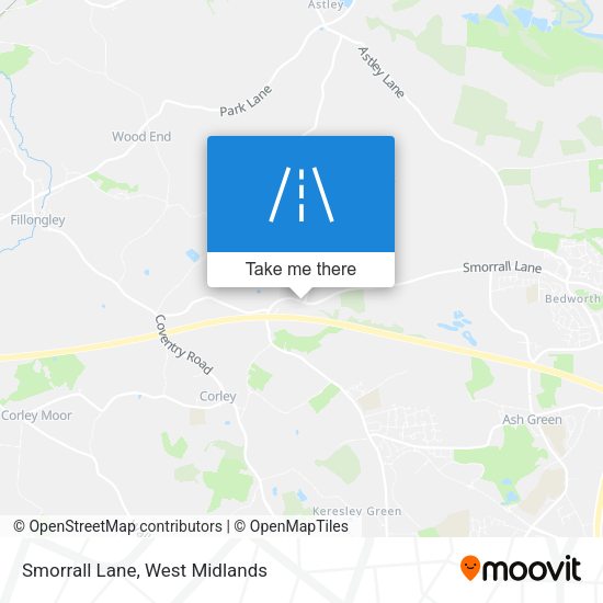 Smorrall Lane map