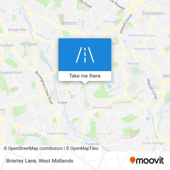 Brierley Lane map