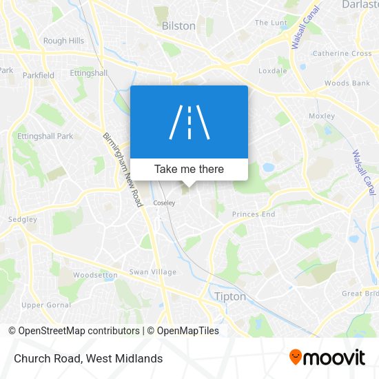 Church Road map