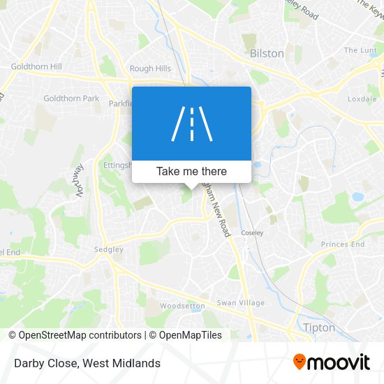 Darby Close map