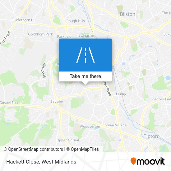 Hackett Close map