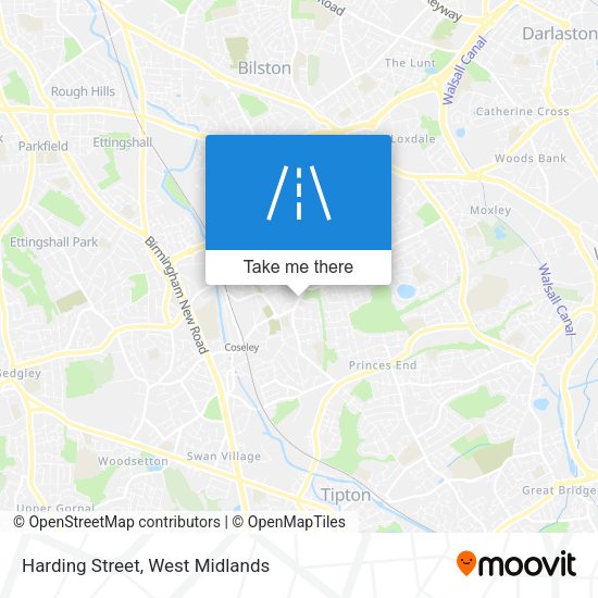 Harding Street map