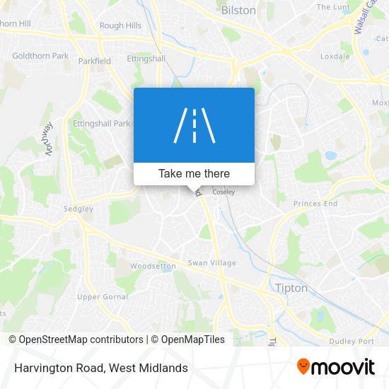 Harvington Road map