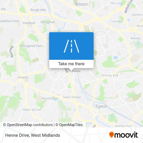 Henne Drive map