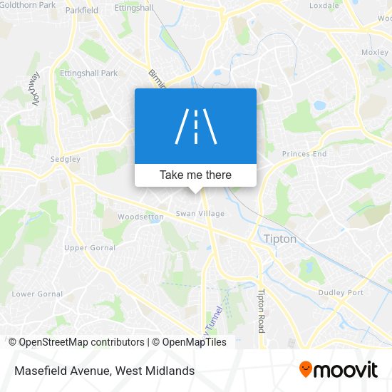 Masefield Avenue map