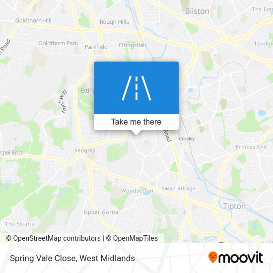 Spring Vale Close map