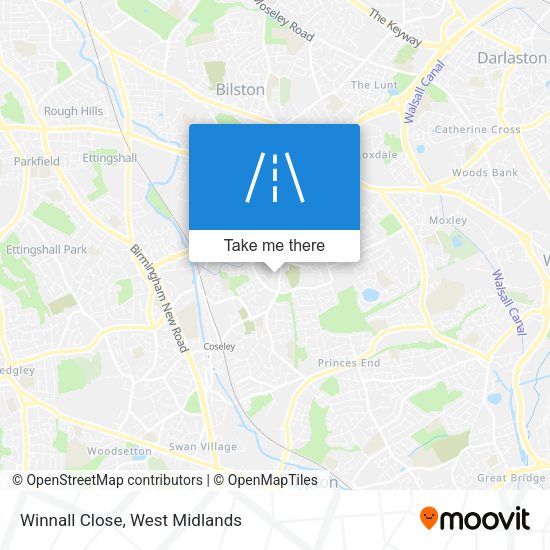 Winnall Close map