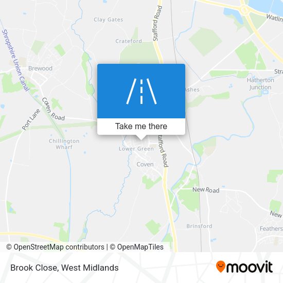 Brook Close map