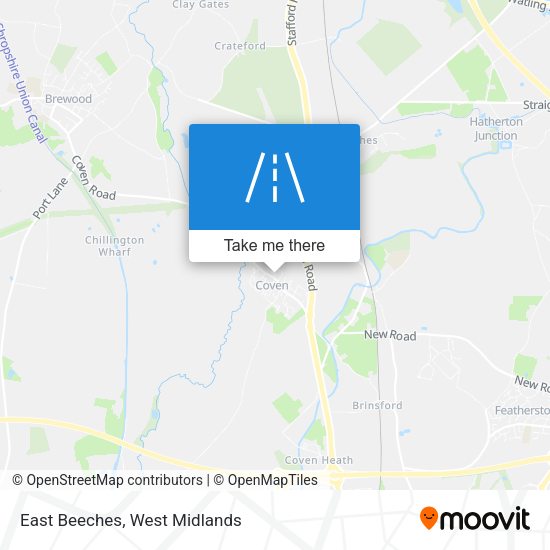 East Beeches map