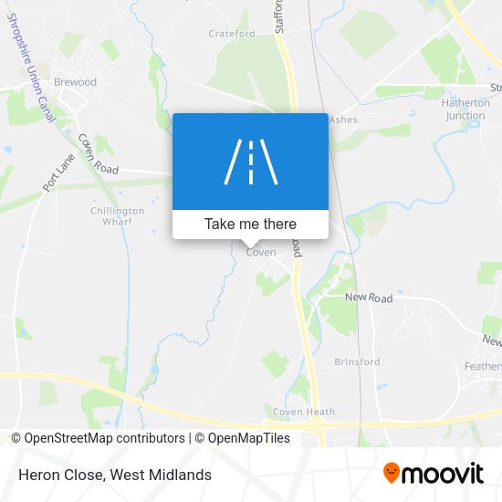 Heron Close map