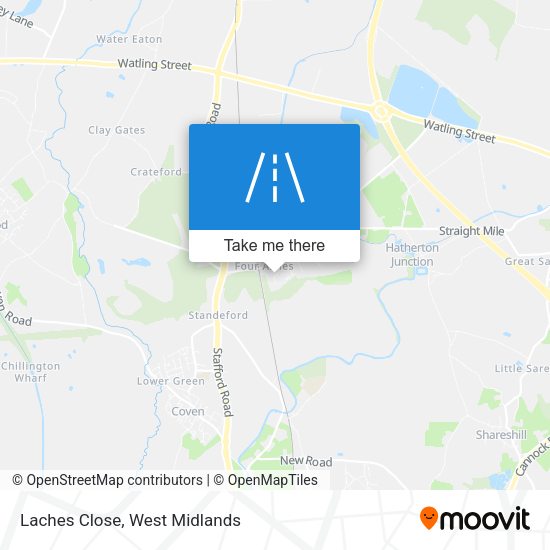 Laches Close map