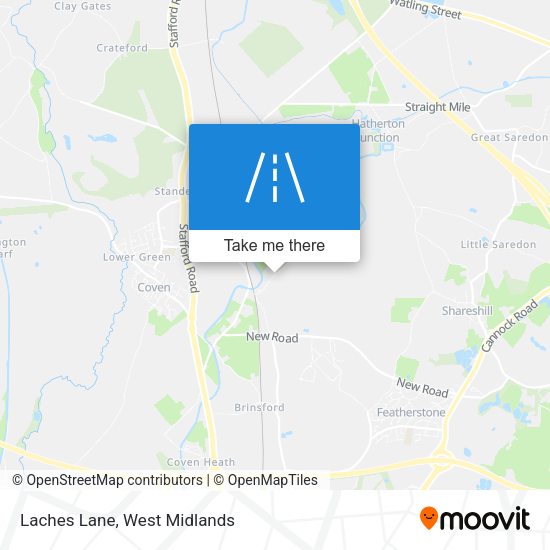 Laches Lane map