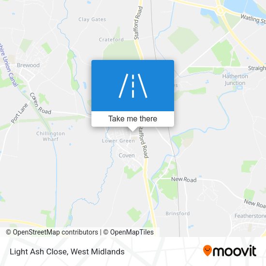 Light Ash Close map