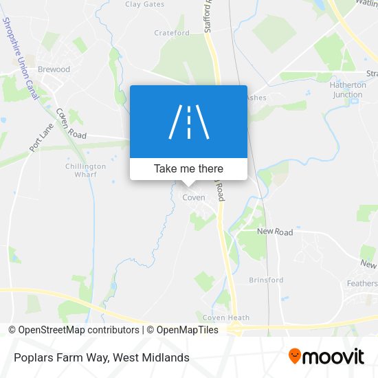 Poplars Farm Way map