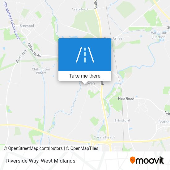 Riverside Way map