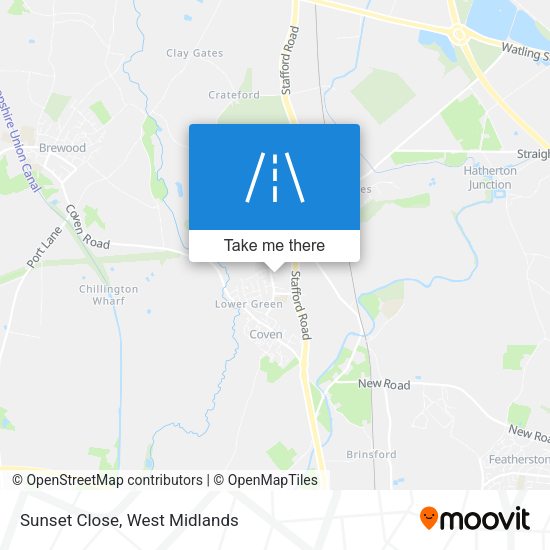 Sunset Close map