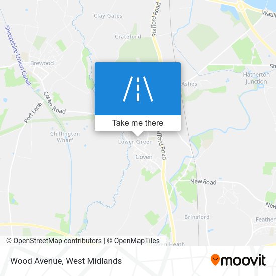 Wood Avenue map