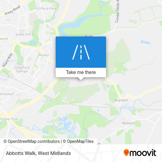 Abbotts Walk map