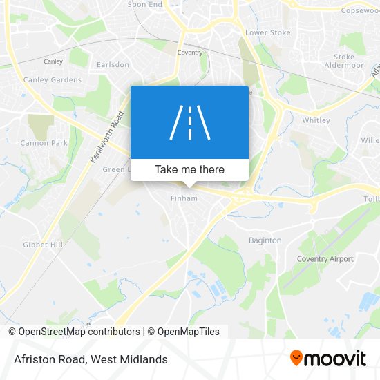Afriston Road map