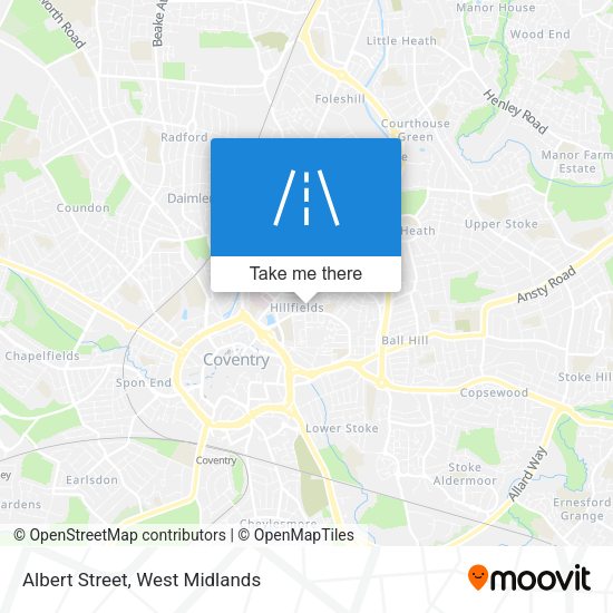 Albert Street map