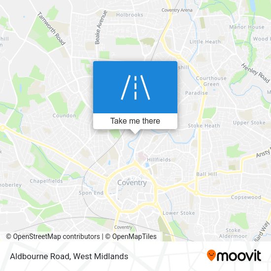 Aldbourne Road map