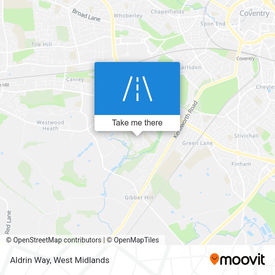 Aldrin Way map