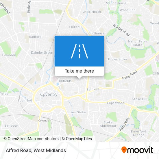 Alfred Road map