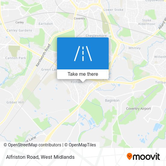 Alfriston Road map