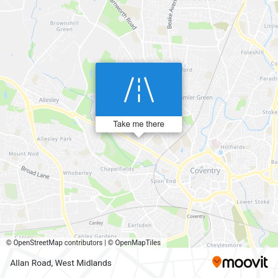 Allan Road map