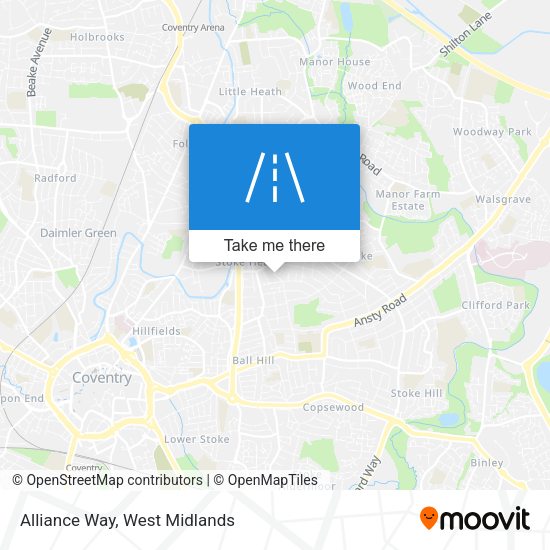 Alliance Way map
