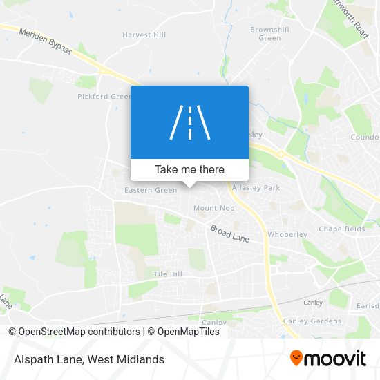 Alspath Lane map