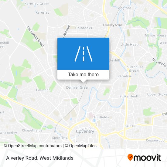 Alverley Road map