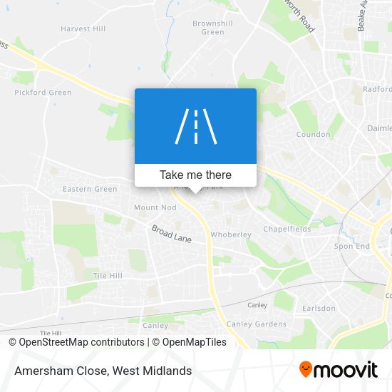 Amersham Close map
