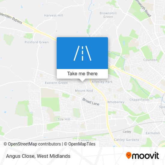 Angus Close map