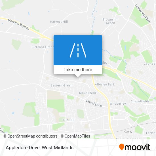 Appledore Drive map