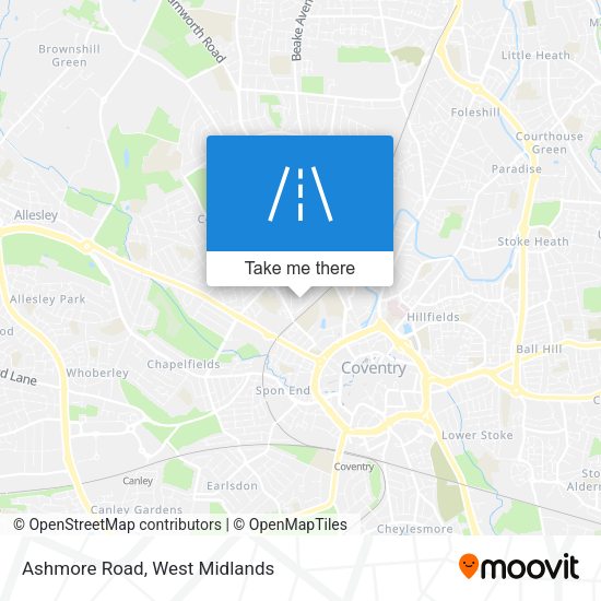 Ashmore Road map