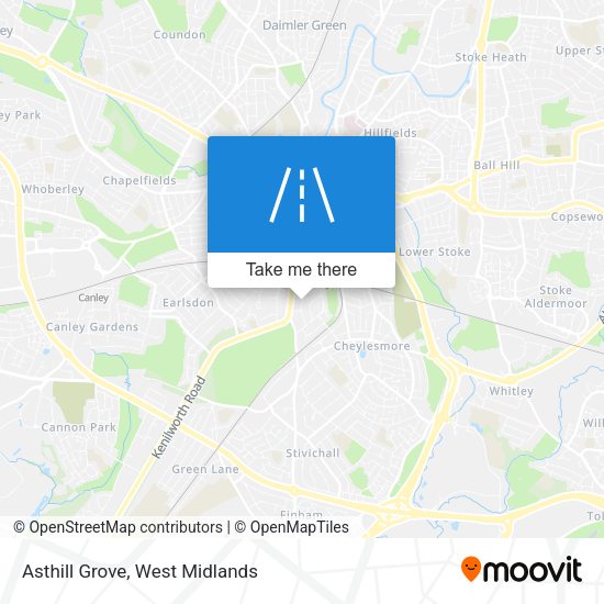 Asthill Grove map