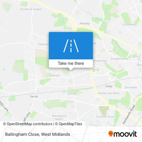 Ballingham Close map