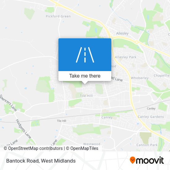 Bantock Road map