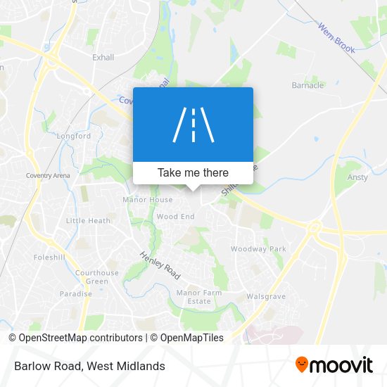 Barlow Road map
